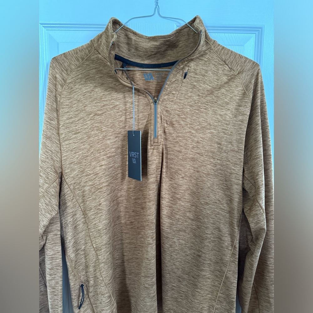VRST rust colored quarter zip